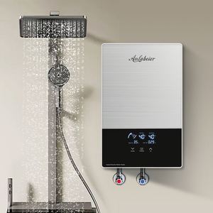 Tankless Instant Electric Instant Water Heater Shower with Display Temperature and <strong>Led</strong> Screen for Dish Washers - Product Image 1