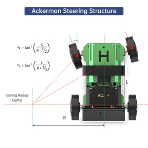 Hiwonder JetAcker Jetson Nano-Programm ROS Robot Car Kit mit Ackerman Structure Starter Educational Robotic Kits für den Wettbewerb