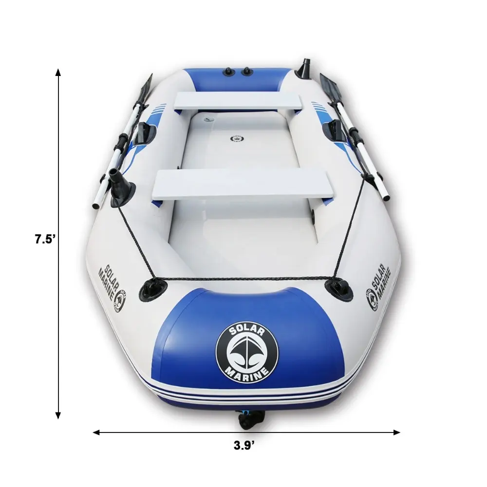 Kecepatan tinggi 78 "x 50" panjang sertifikasi CE Motor tiup lipat memancing mengambang perahu dayung untuk memancing