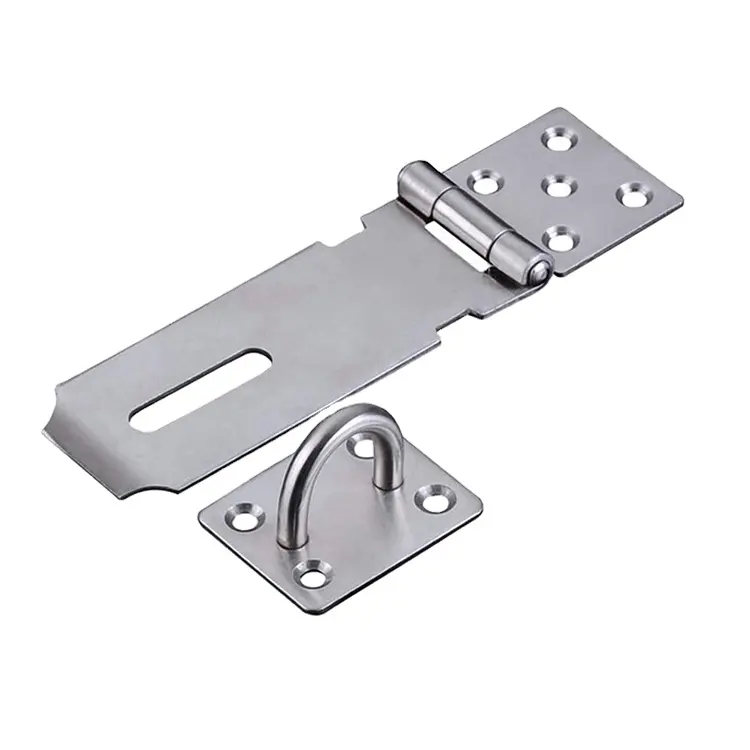 De acero inoxidable candado hasp pesado hasp y fibras con tornillos J702