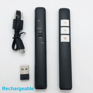 Puntatore Laser per presentatore Wireless USB OEM per presentazione controllo pagina ppt verso il basso punto di alimentazione del telecomando Laser a luce rossa - Product Image 3