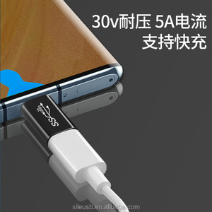 左上下角90度usb a公到3.1 type-c母适配器 - Product Image 2