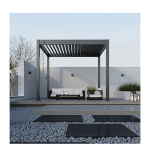 Otomatik tavan tonları çatı louvre yağmur sensörü ile geri çekilebilir tente otomatik pergola - Product Image 1