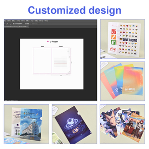 Cartella Portadocumenti a L Personalizzata in Plastica Impermeabile <span class=keywords><strong>A4</strong></span>, Cartella Trasparente Rinforzata in PP per Ufficio - Product Image 5