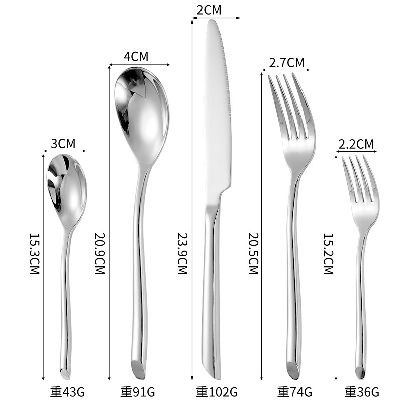 Horseshoe - Silver - 5-piece set