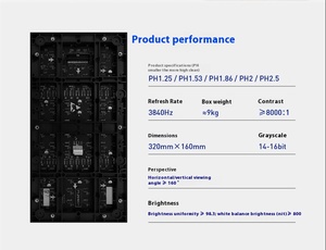 כנסייה פרונט p2.5 קיר תלת מימד זול 7680hz מעוגל וידאו 4k מסך לוח שולחן כתיבה של קמרות הוביל מסך פנימי - Product Image 3