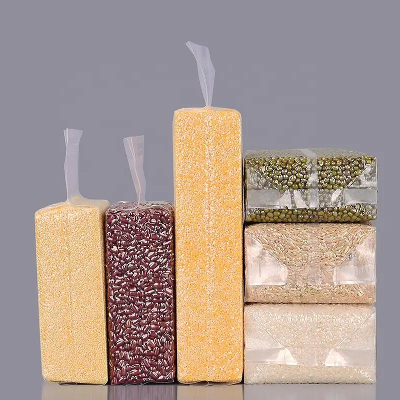 Sacchetto sottovuoto personalizzato per confezioni di cereali per uso alimentare per riso