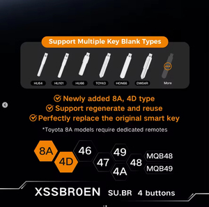 Xhorse XSSBR0EN su.br สไตล์4ปุ่ม XM38ชุดคีย์อัจฉริยะสากลใช้กับโปรแกรมเมอร์ VVDI2คีย์ VDI - Product Image 4