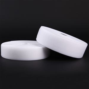 Fita de nylon para gancho e laço de 1.25cm, fita de 100% mm de velcroes, preto e branco, personalizado, forma de corte de largura