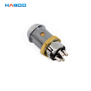HABOO 19mm HB209高セキュリティオフスイッチ自動ドアアクセス制御キースイッチロック3ポジション入力電圧24vdc - Product Image 4