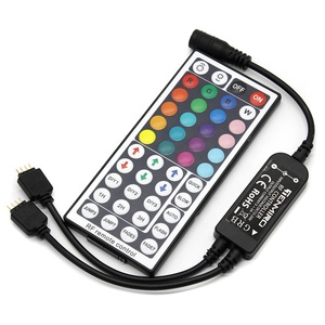高品質44キーMINIIRリモートコントロールデュアルコネクタ出力12V-24V RGBLEDコントローラー - Product Image 5