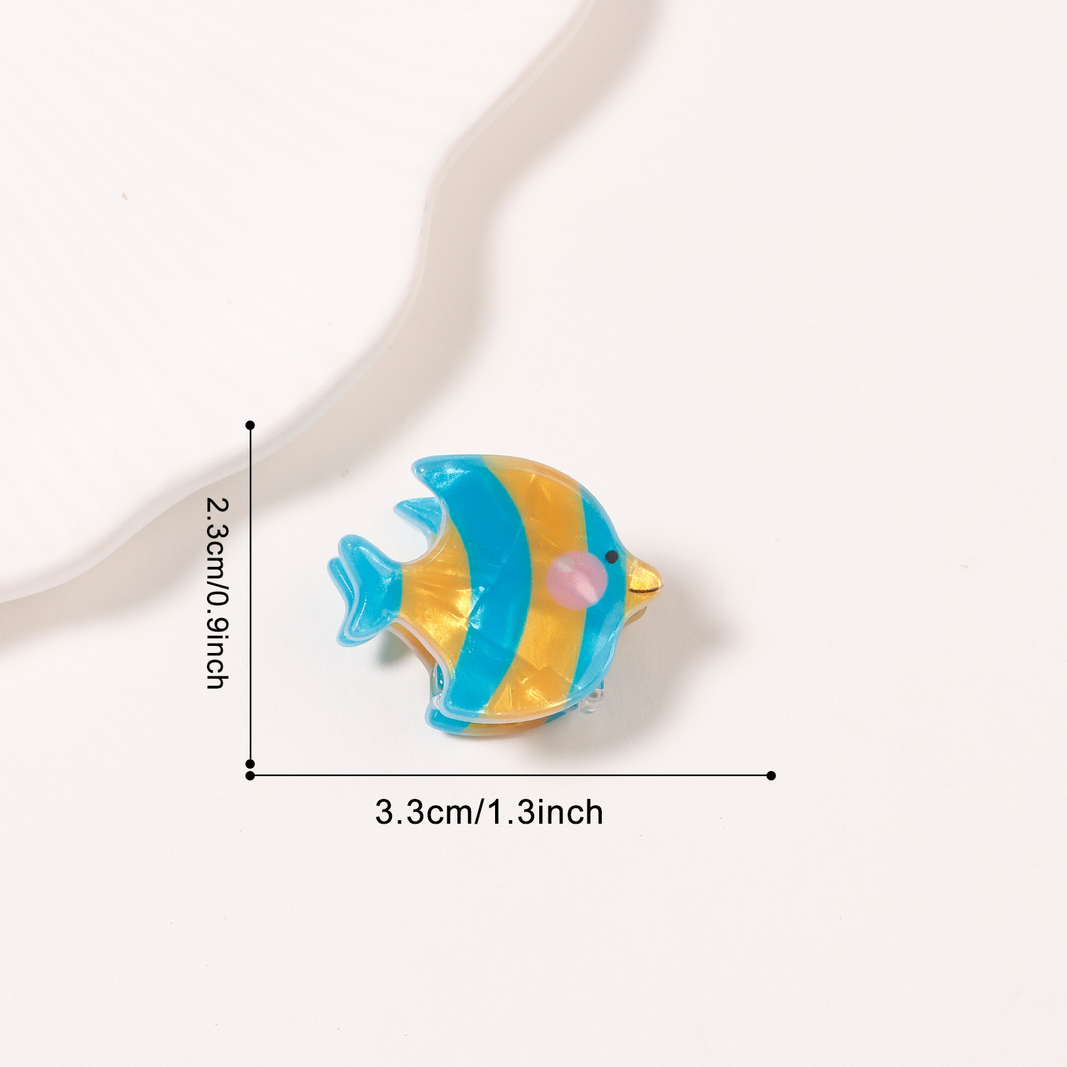 Poisson orange et bleu