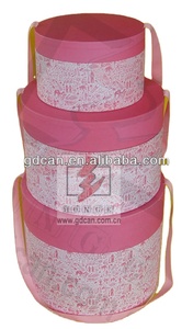 HONGE-Cajas de Regalo redondas con tapas para novia, cajas de flores redondas para arreglos, 4 paquetes - Product Image 3