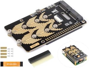 Raspberry Pi 5 Dedicated Pcie to M.2 Erweiterungs karte, Nvme-Festplatten protokoll, Dual-Channel-Hochgeschwindigkeits-Lesen und Schreiben - Product Image 2