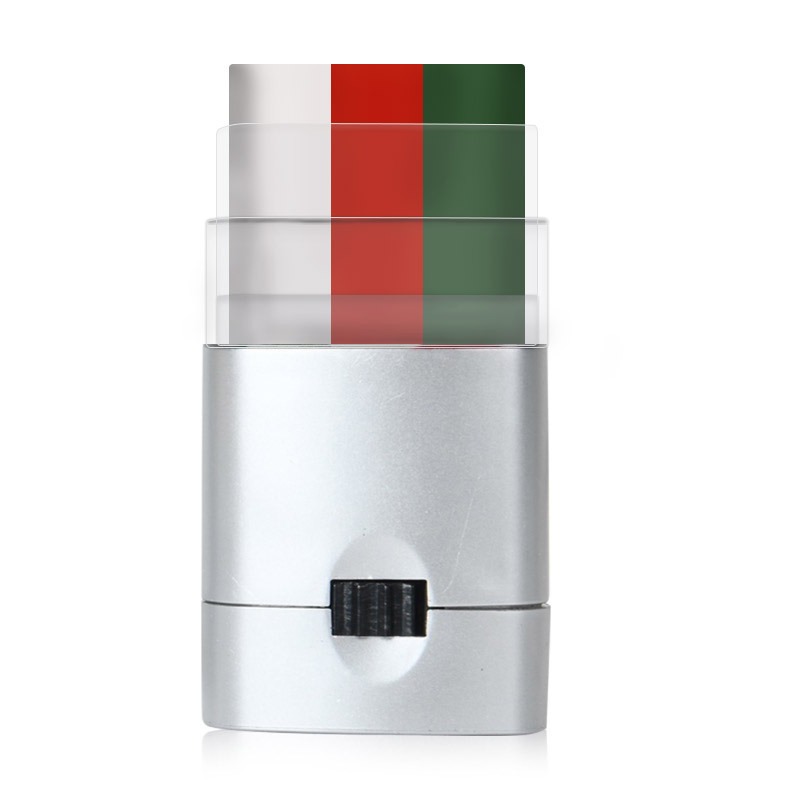 Verde - rojo - blanco