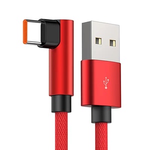 ピュア銅ナイロン編組USBタイプC延長ケーブル90度直角iOSコンピュータバーコードスキャナーイヤホン用 - Product Image 2