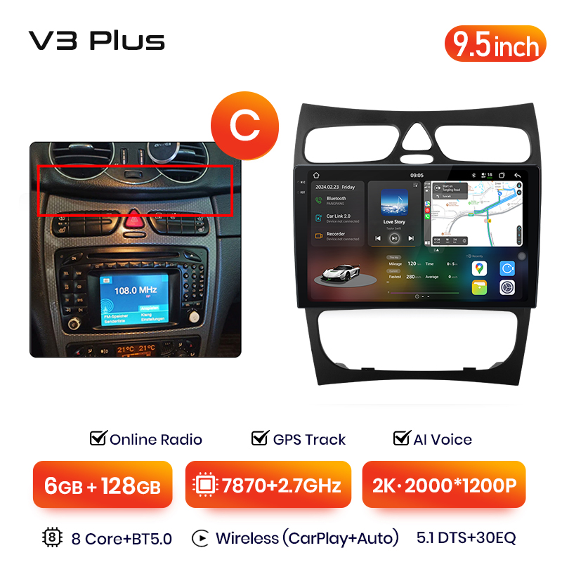 9,5" V3 Plus (6 Go + 128 Go)
