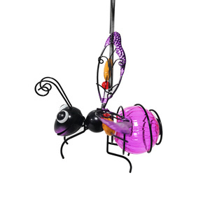 Xách tay đầy màu sắc LED năng lượng mặt trời Bee bướm chuồn chuồn khá đèn lồng cho ngoài trời treo Clip vườn Đảng kỳ nghỉ cảnh quan trang trí - Product Image 4
