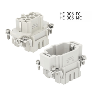 ปลั๊กและซ็อกเก็ตตัวผู้/ตัวเมียสำหรับ10A การบิน HE-006-M 6แกน HE-006-F สำหรับงานหนัก - Product Image 4