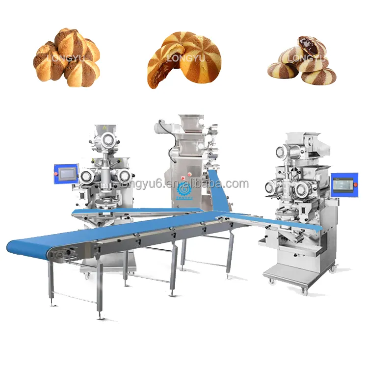 Energy Saving Automatic Two Color Cookies Encrusting Making Machine