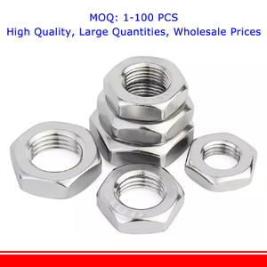 M2 M2.5 M3 M4 M5 M6 <span class=keywords><strong>M8</strong></span> M10 M12 M14 M16 M18 M20 M22 M24 M27 M30 304 A2-70 thép không gỉ phẳng Hex hình lục giác mỏng <span class=keywords><strong>Nut</strong></span> din439 - Product Image 3