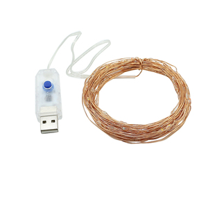 10m 100led RGB彩色更改防水Micro USB童话灯串带遥控器