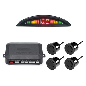 Hesida LED Buzzer 4 Flat Reverse Display Kit de sensor de estacionamiento Universal Car DC12V Backup Radar System sensores de radar para automóviles - Product Image 1