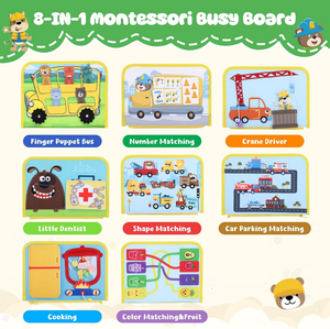 Wholesale portable interactive educational toy felt busy book for toddler endless <strong>fun</strong> learning - Product Image 3