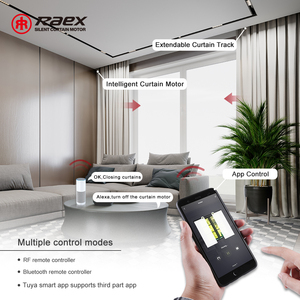 图雅家居套件智能电动Wifi 100-240v电动遥控wi-fi智能窗帘电机组办公室室内使用金属