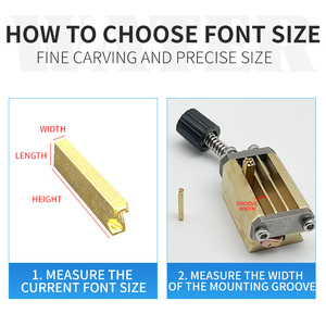 <strong>2</strong>*4*15 mm Brass Character for Hot Stamping Date <strong>Coding</strong> Machine - Product Image 4