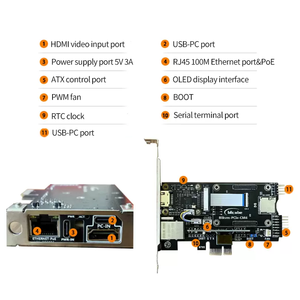 PCle IP <strong>Pi</strong> Overip Blikvm <strong>Raspberry</strong> V3 Hat Pikvm CSI KVM Remote <strong>Control</strong> O &amp; M Server with OLED PoE Compatible CSI Interface