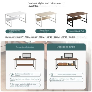 Modern Design <strong>Computer</strong> Desks High Quality Office Laptop <strong>Table</strong> with Shelf Gaming Desk - Product Image 6