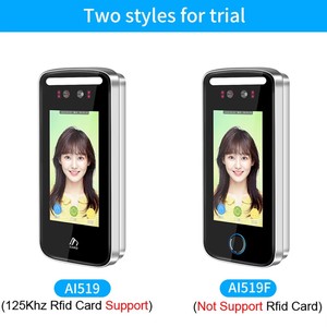 Tuya Wifi Monitor Intercom System Zugangs kontroll system mit biometrischer Identifikation RFID 125KHz Car Attendance Machine Camera