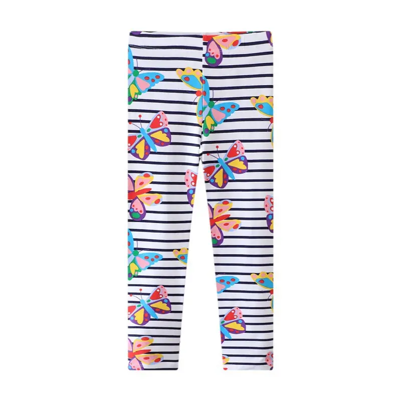 Pantalones de primavera y verano para niñas, ropa para niños, mallas estampadas, pantalones para niñas, venta al por mayor