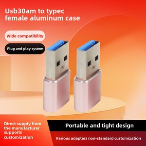 工厂USB 3.0公到C型母适配器新的超过10g数据传输交流输出耳机使用 - Product Image 2