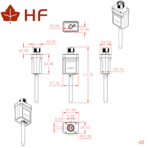 Hf 4G & Bluetooth Màn Hình RS485 đa-thương hiệu biến tần thu thập dữ liệu và hệ thống giám sát SGB1-20 bên ngoài hàng không - Product Image 6