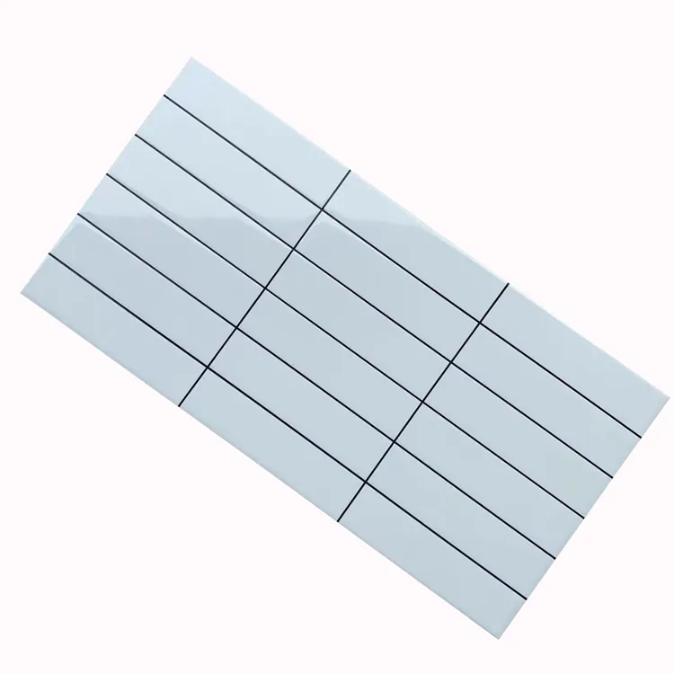 Mattone del pane 300x600 mattonelle di mattoni della parete del reticolo bianco di stile nordico piccolo mattone bianco