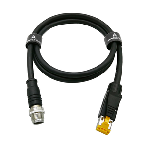 M12 konnektörüne endüstriyel Rl45 fişi X kodlu 8 Pin Cat6 Ethernet kablosu - Product Image 5
