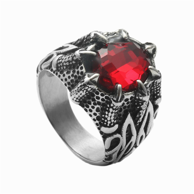 Vintage Silver Red Stone (US)