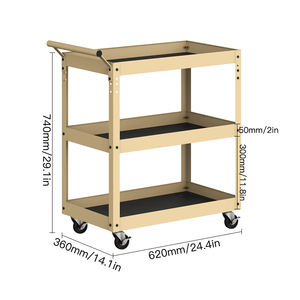 Thép Thương Mại Nhiệm Vụ Nặng Nề Di Động 3-Ngăn Kéo Xe Đẩy Công Cụ Tủ Lưu Trữ Có Thể Tháo Rời Thiết Kế Hiện Đại Cho Hội Thảo Hộ Gia Đình Văn Phòng - Product Image 3