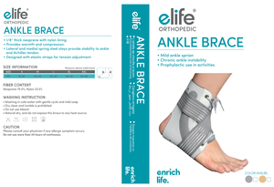 E-الحياة E-AN002 تشغيل كم ضغط الكاحل الأشرطة التفاف ل الانتعاش الاصابة الالتواء رباط للكاحل - Product Image 3