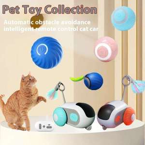 Akıllı yerçekimi çalışan kedi oyuncak dayanıklı plastik uzaktan kumanda elektrikli araba komik küçük fare Pet interaktif hareket oyuncaklar - Product Image 1