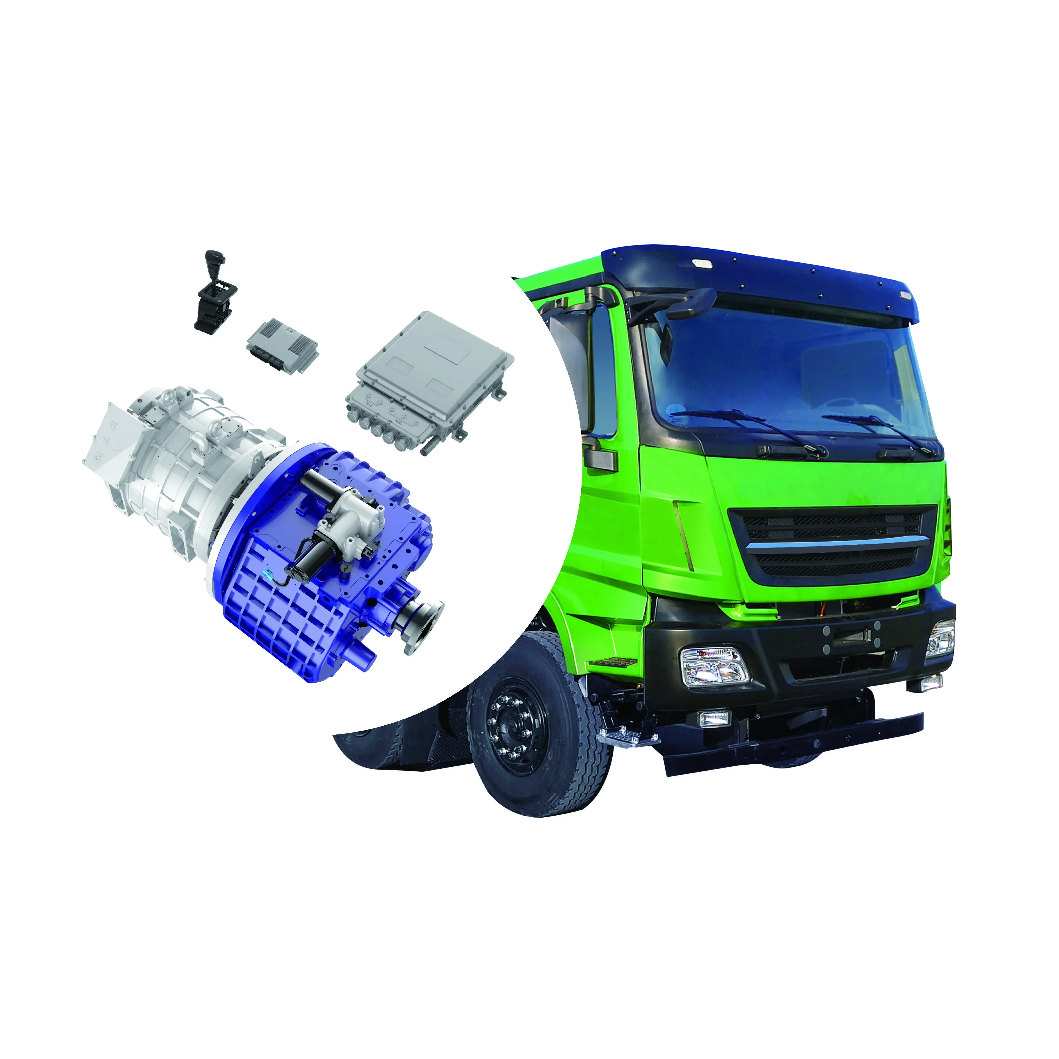 इलेक्ट्रिक ट्रैक्टर सेल्फ डंपिंग ट्रक कंक्रीट मिक्सर ट्रक के लिए रिसुनपावर 150kW-250kW 20-30 टन शुद्ध इलेक्ट्रिक ड्राइव सिस्टम