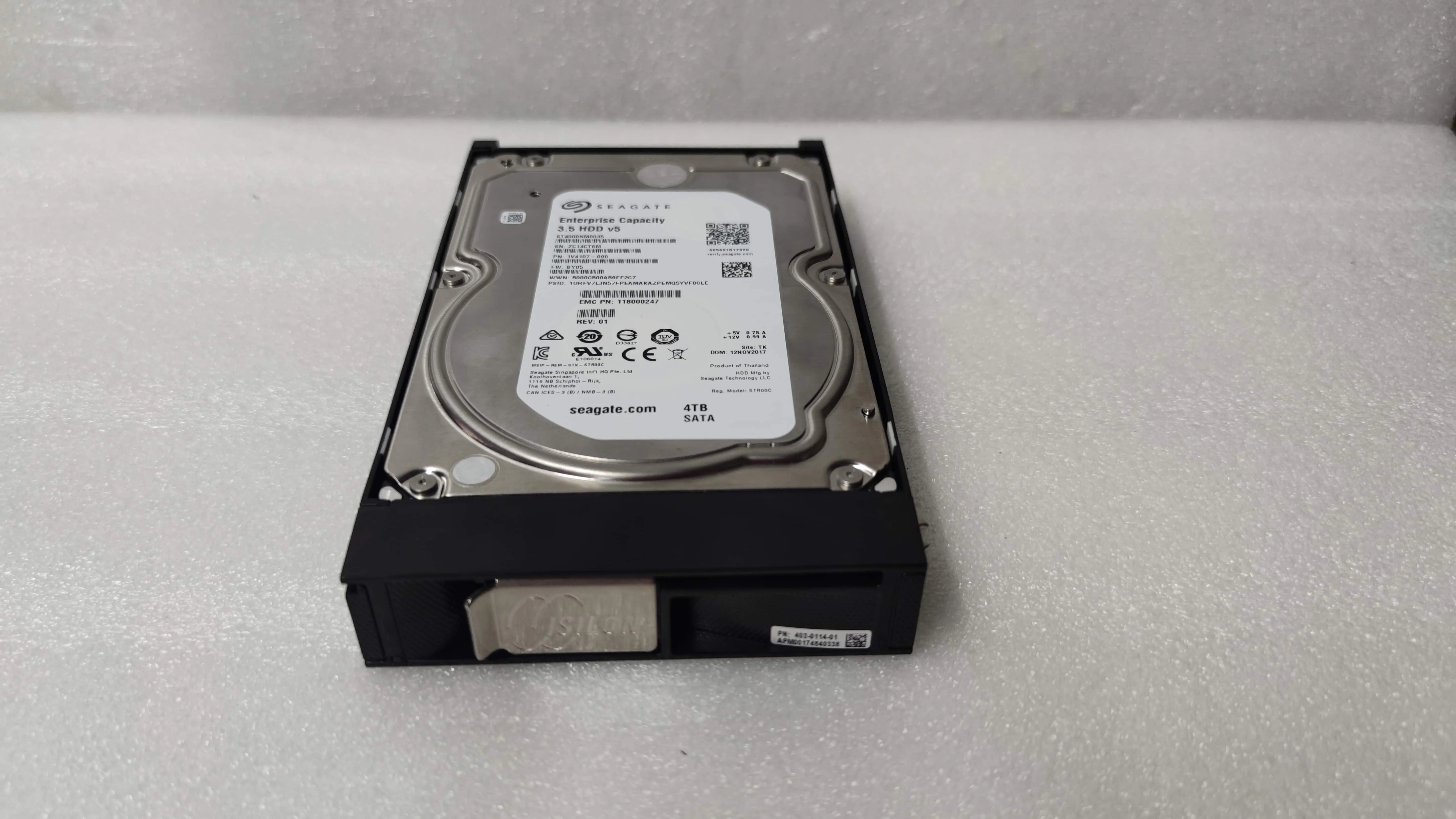 Seagate exos 7E8ฮาร์ดไดรฟ์ขององค์กรขนาด3.5นิ้ว4TB 512n SATA 128MB Cache