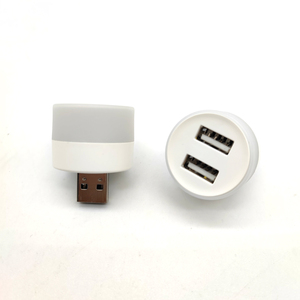USB Outlet Extender with Night Light <strong>2</strong> USB Ports <strong>in</strong> One Multi Plug Outlet Splitter Mini <strong>LED</strong> Night Lamp for Home Office Car - Product Image 3