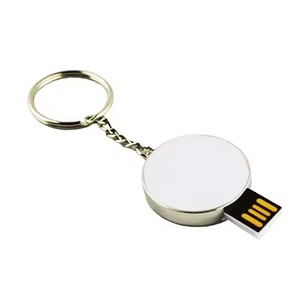 时尚便携式定制空白升华u盘4gb 8gb 16gb 32gb 64GB圆形矩形升华钥匙扣驱动器 - Product Image 3