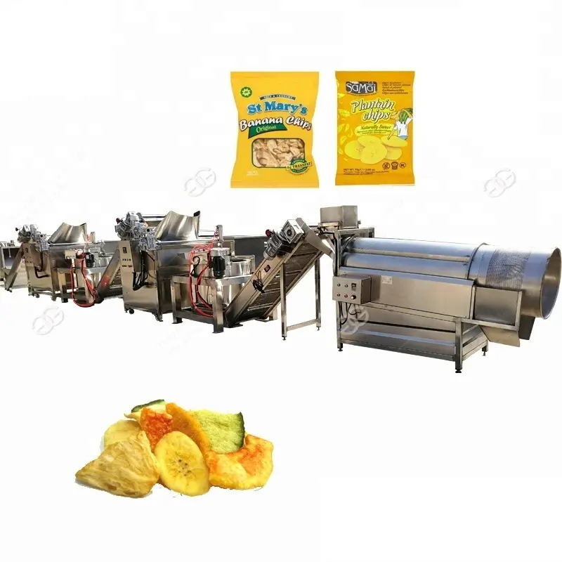 Industrie Automatische Produktion Linie Yam Yuca Banana Chips Braten Verarbeitung Anlage Rich Chips Maschine Preis