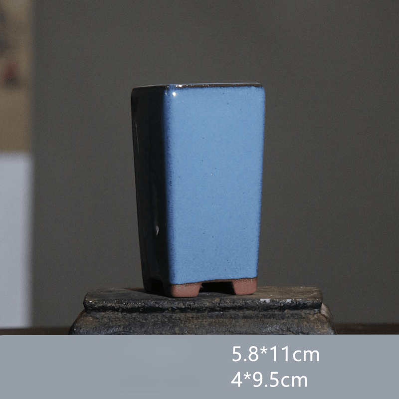 New Jun Glaze Small Straight Cylinder Pot