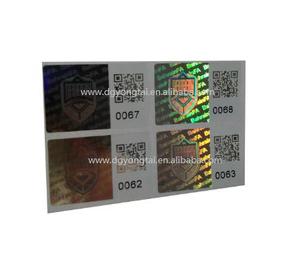 Adesivo ologramma 3D personalizzato con codice QR Anti-contraffazione adesivo per animali domestici etichetta Laser quadrata o forma personalizzata - Product Image 2