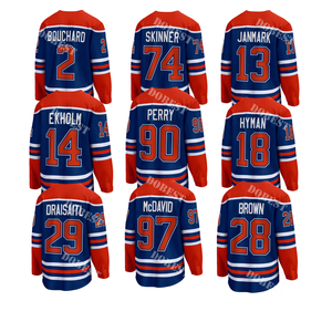 Custom <strong>Oilers</strong> Ice Hockey Edmonton Jersey Embroidered Shirts Stitched Uniform Sports Wear #97 Mcdavid #29 Draisaitl #99 #74 #14 - Product Image 1